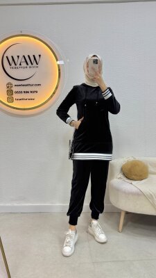 1 AL 1 BEDAVA - Kadife Takım - Waw Tesettür