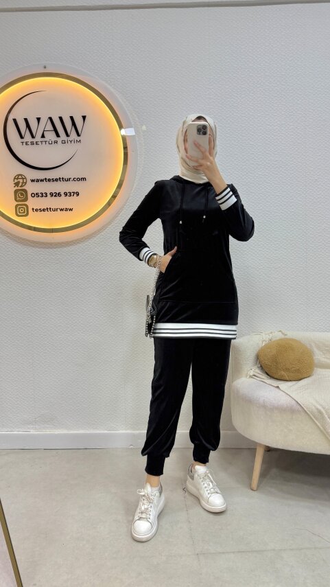 1 AL 1 BEDAVA - Kadife Takım - 1