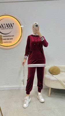 Kadife Takım Bordo