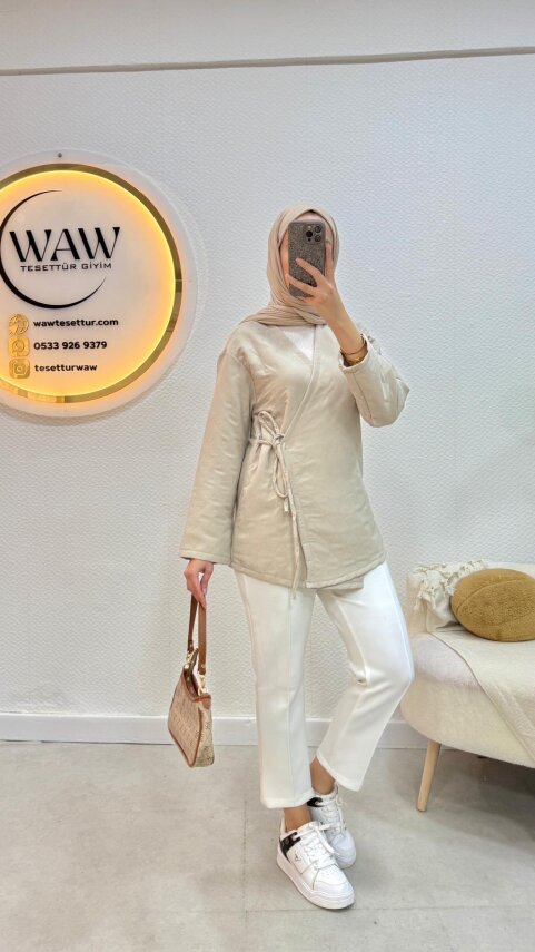 1 AL 1 BEDAVA - Kapitone Ceket - 3