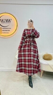 1 AL 1 BEDAVA - Kareli Elbise - Waw Tesettür