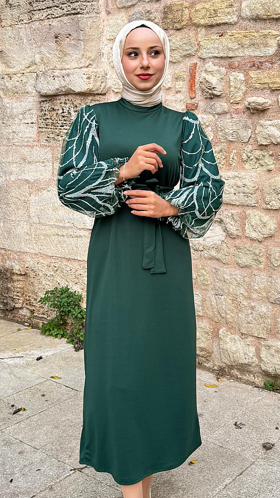 Aralık İndirimi - Cemre Elbise - Waw Tesettür