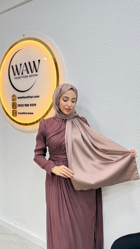 Kobe Saten Şal - 10