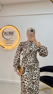 Leopar Elbise - Waw Tesettür