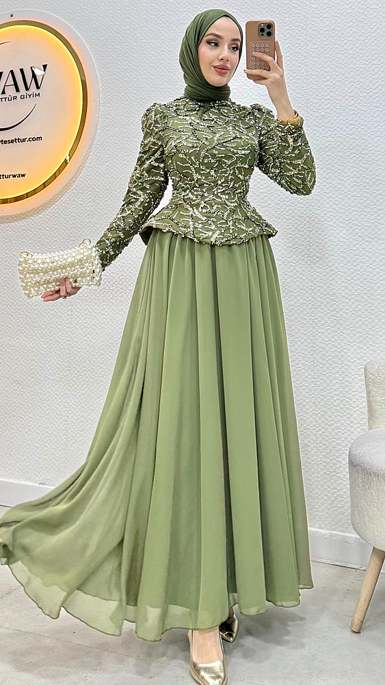 1 AL 1 BEDAVA - Lotus Abiye - Waw Tesettür