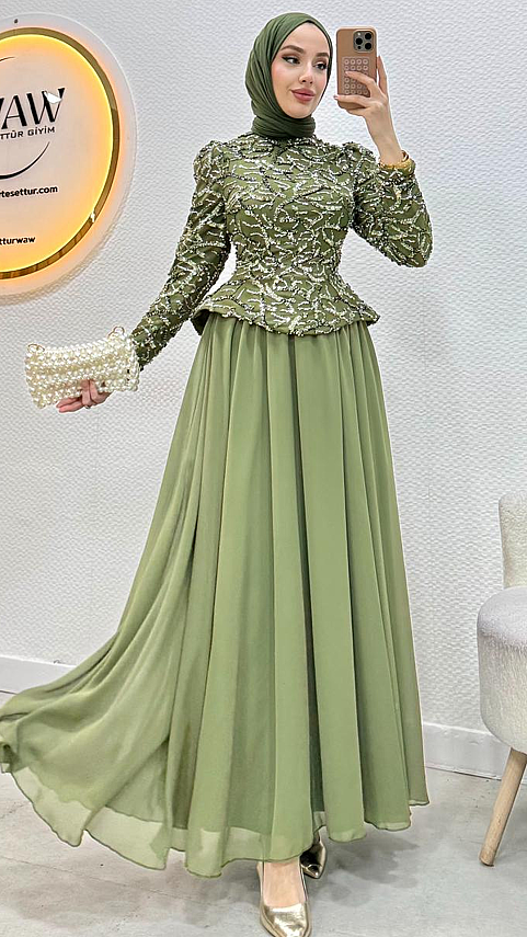 1 AL 1 BEDAVA - Lotus Abiye - Waw Tesettür