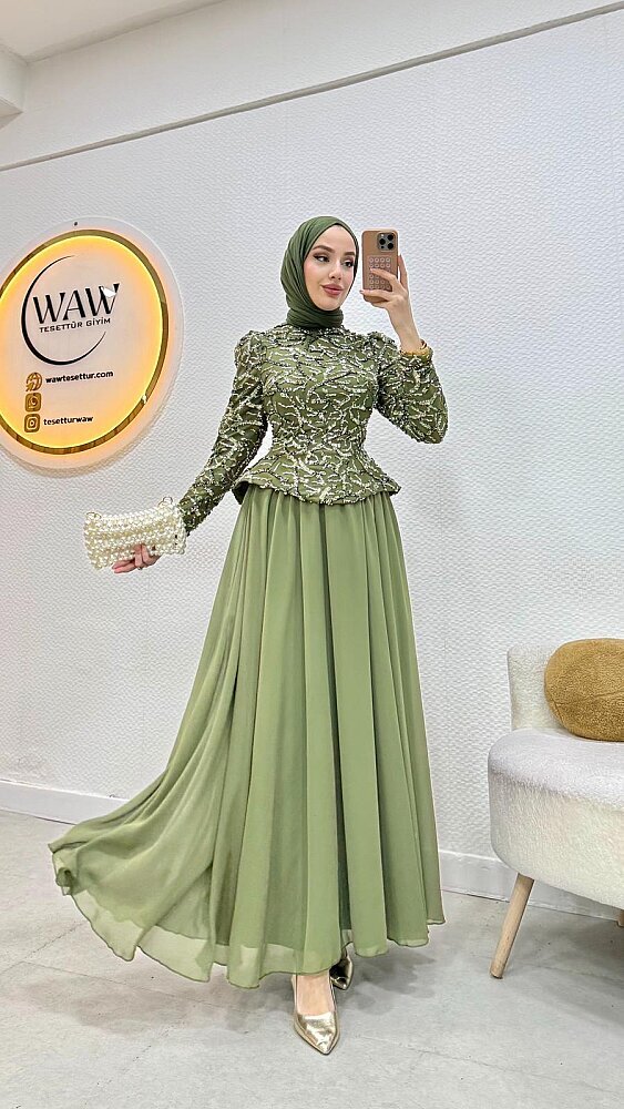 Lotus Abiye - Waw Tesettür