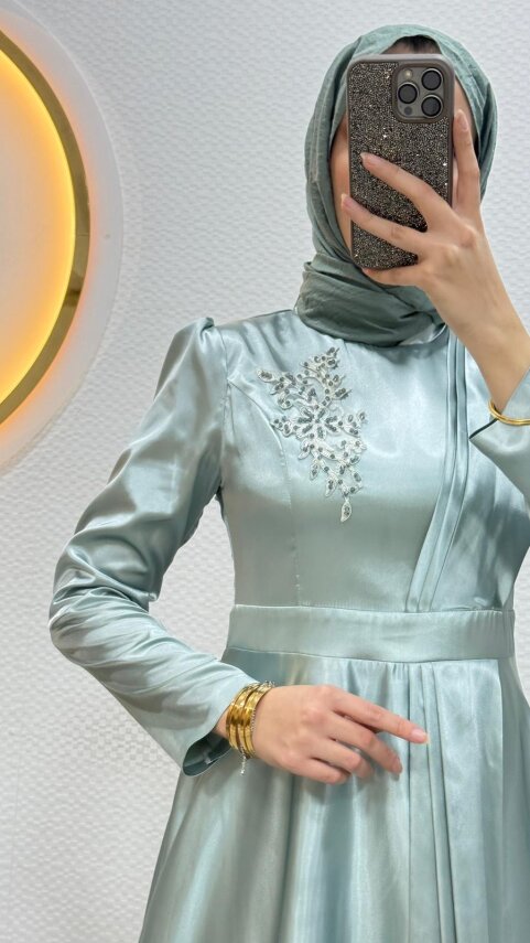 Manolya Abiye - Şal Hediyeli - 8