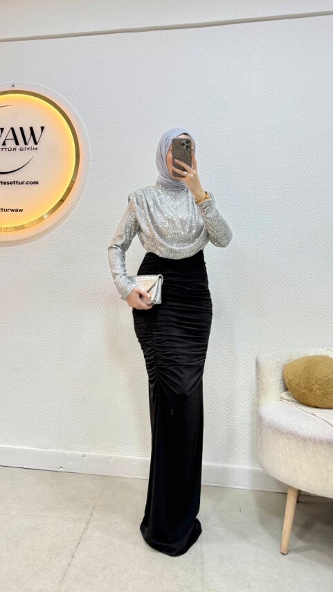 1 AL 1 BEDAVA - Natalia Abiye Elbise - 1