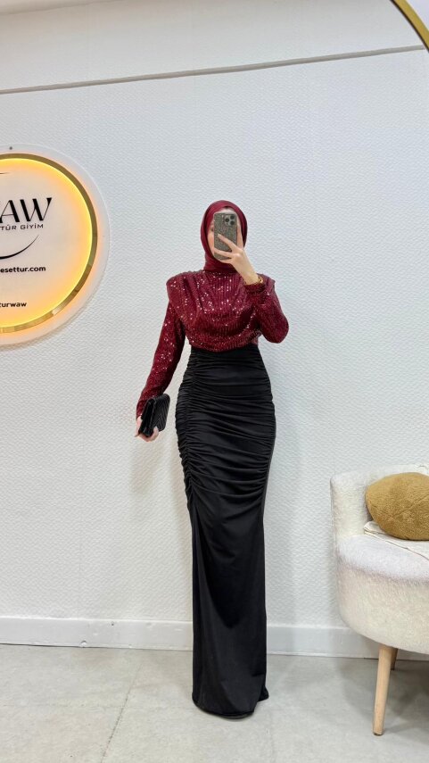 1 AL 1 BEDAVA - Natalia Abiye Elbise - 14