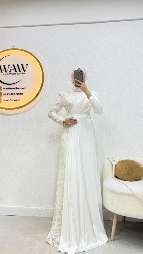 Nikah Elbisesi - Şal Hediyeli - 1