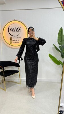 Nilüfer Abiye - Şal Hediyeli - Waw Tesettür