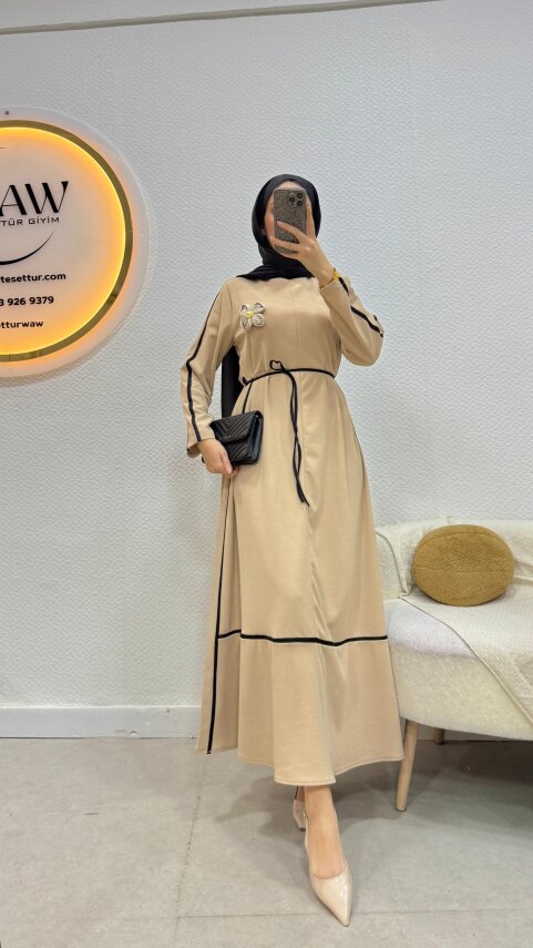 1 AL 1 BEDAVA - Papatya Elbise - 3