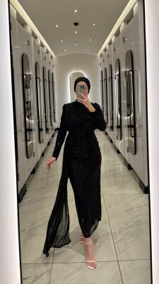 1 AL 1 BEDAVA - Parla Abiye Elbise - Waw Tesettür