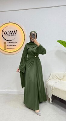 Pelerinli Saten Abiye - 11