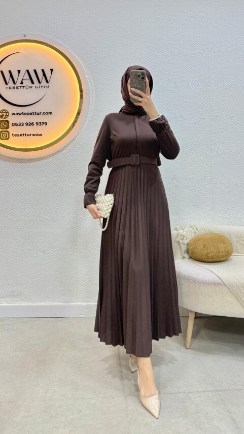 1 AL 1 BEDAVA - Piliseli Elbise - 6