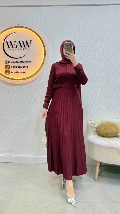 1 AL 1 BEDAVA - Piliseli Elbise - 11