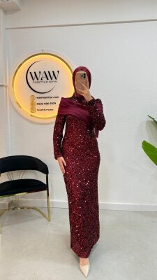 1 AL 1 BEDAVA - Pırıltı Abiye Elbise - 5