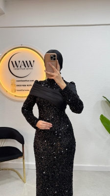 Pırıltı Abiye Elbise - 6