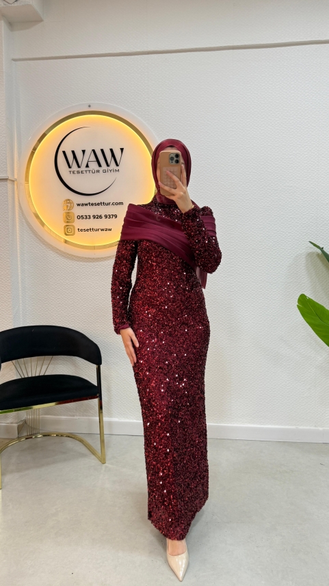 Pırıltı Abiye Elbise - 10