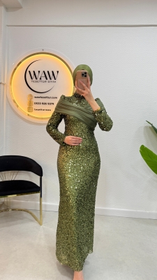 Pırıltı Abiye Elbise - 4