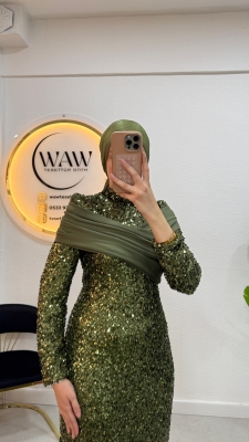 Pırıltı Abiye Elbise - 5