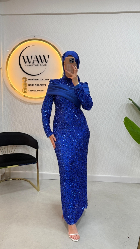 Pırıltı Abiye Elbise - 13