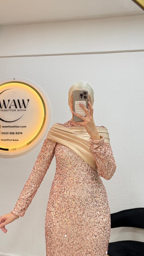 Pırıltı Abiye Elbise - 15