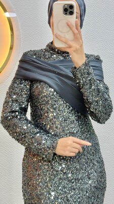 Pırıltı Abiye Elbise - 2