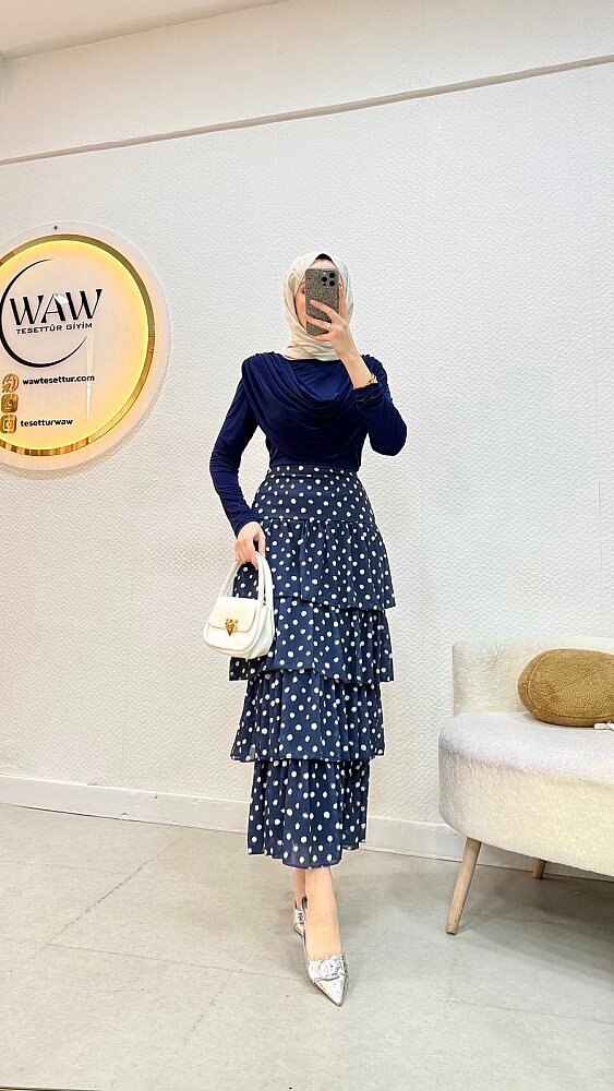 Puantiyeli Takım - Waw Tesettür