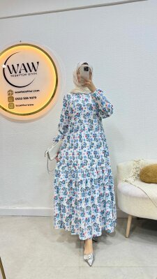 Robalı Elbise - Waw Tesettür