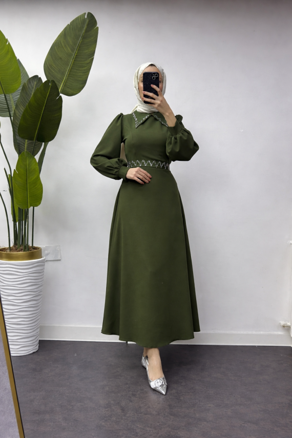 Rojda Elbise - Şal Hediyeli - Waw Tesettür