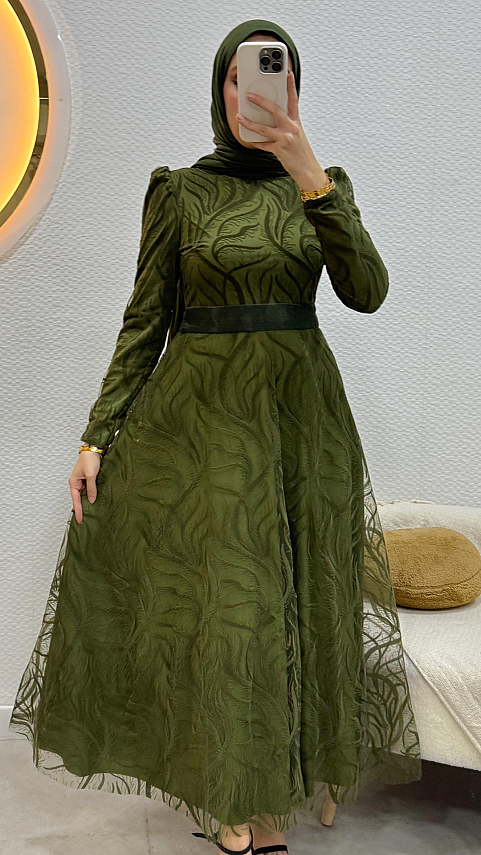 Sarmaşık Abiye - Waw Tesettür