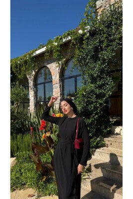 Şifon Tulum Şal Hediyeli - (Kemersiz) - 2