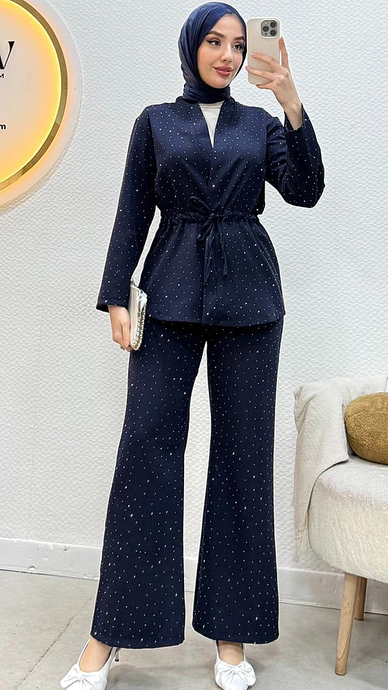 Sıla Taşlı Takım - Waw Tesettür