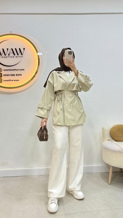 1 AL 1 BEDAVA - Tarz Trençkot - 6