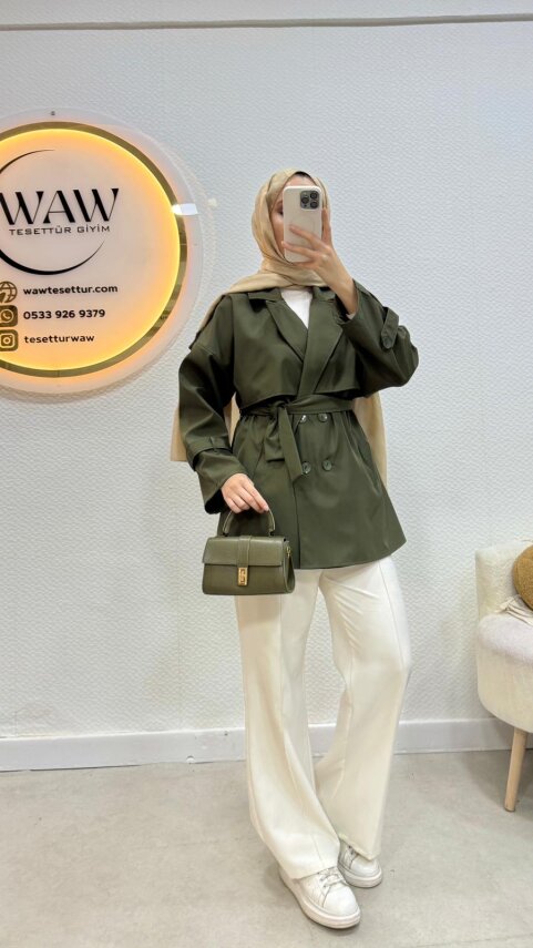 1 AL 1 BEDAVA - Tarz Trençkot - 8