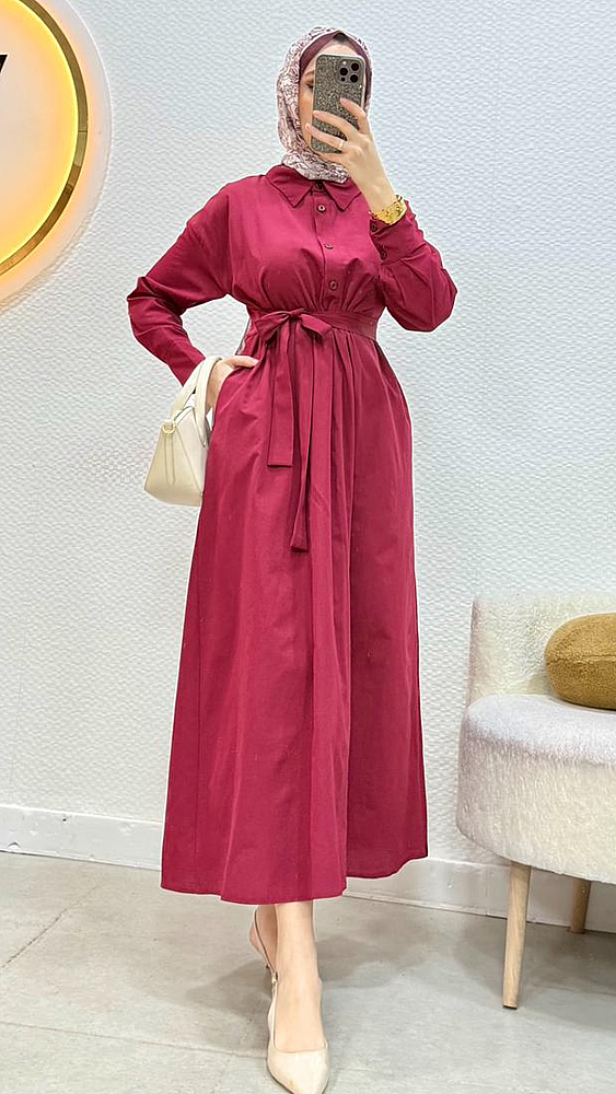 1 AL 1 BEDAVA - Terra Elbise - Waw Tesettür