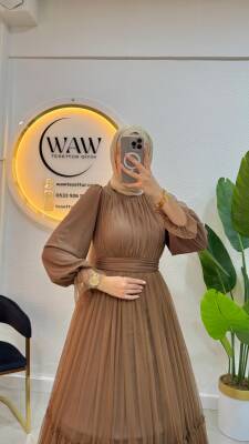 1 AL 1 BEDAVA - Tül Elbise - Waw Tesettür