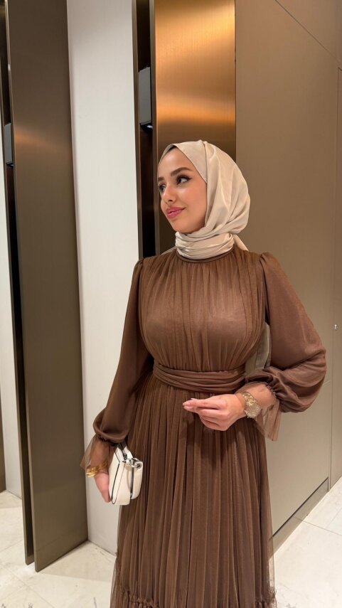 Tül Elbise - Şal Hediyeli - 3