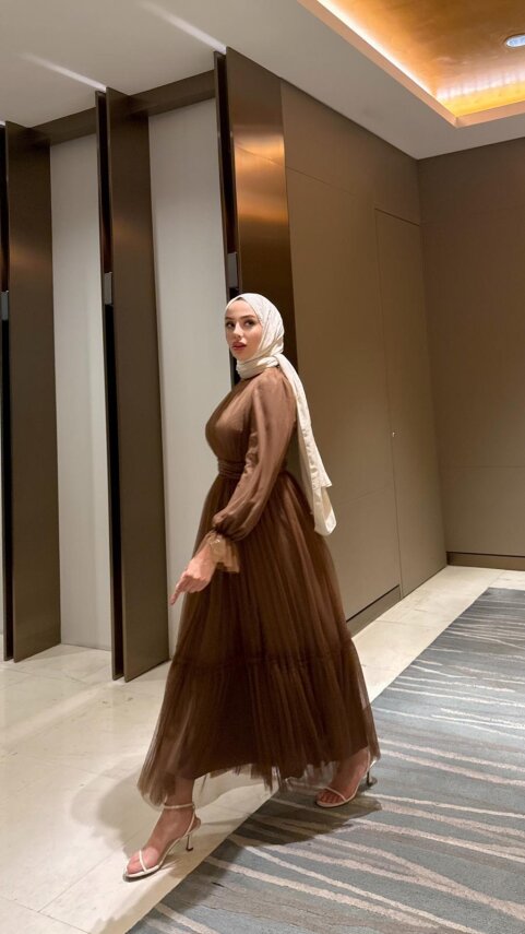 Tül Elbise - Şal Hediyeli - 2