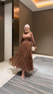 Tül Elbise - Şal Hediyeli - 1