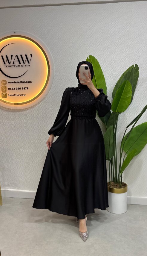 Viral Abiye - Şal Hediyeli - 6