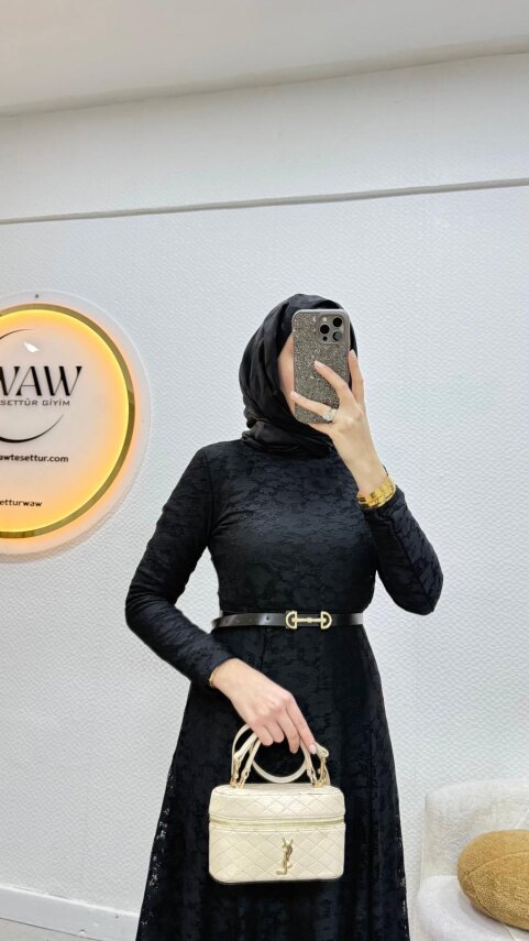 1 AL 1 BEDAVA - Yosun Abiye Elbise - 6