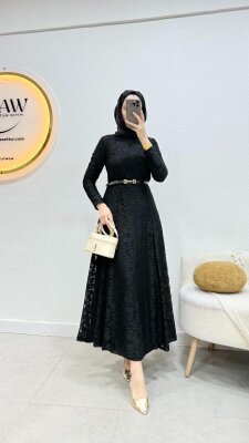 1 AL 1 BEDAVA - Yosun Abiye Elbise - 5